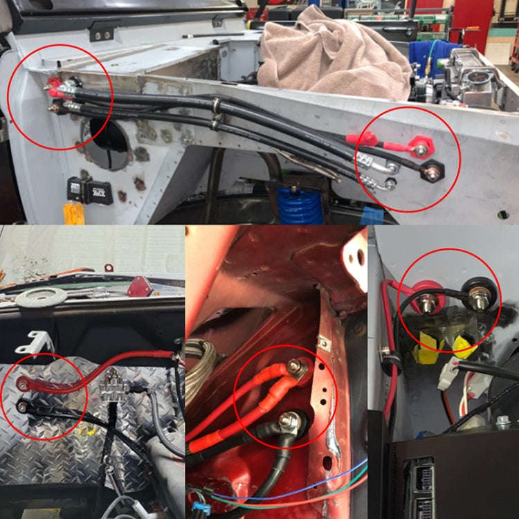 Car Battery Charger Studs Battery Terminal Connectors(Red)
