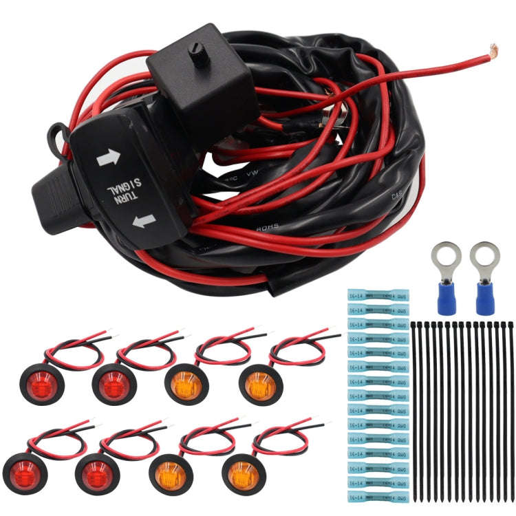 For UTV / ATU Car Turn Signal Light Toggle Switch Turn Signal Kit, Style:Vertical Turn Switch