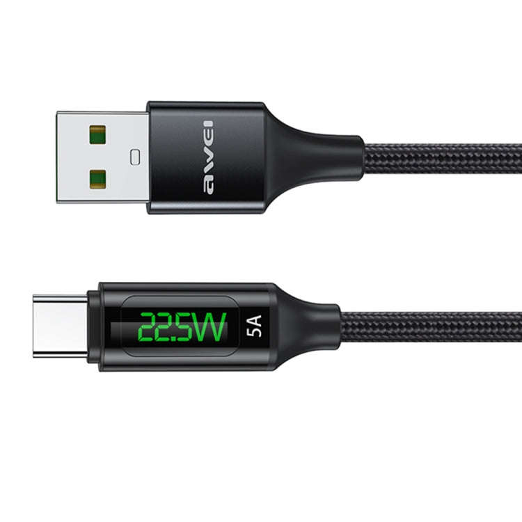 awei CL-123T 1m USB to USB-C / Type-C Digital Display Data Fast Charging Cable