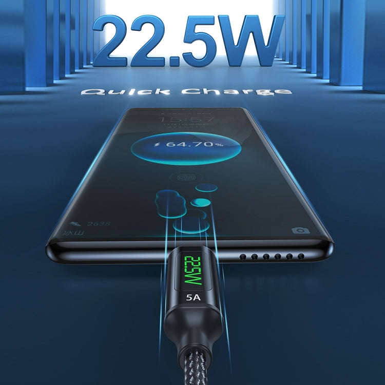awei CL-123T 1m USB to USB-C / Type-C Digital Display Data Fast Charging Cable