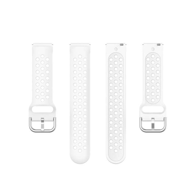 For Xiaomi Watch / Huawei Honor S1 18mm Solid Color Sport Watch Band(White)