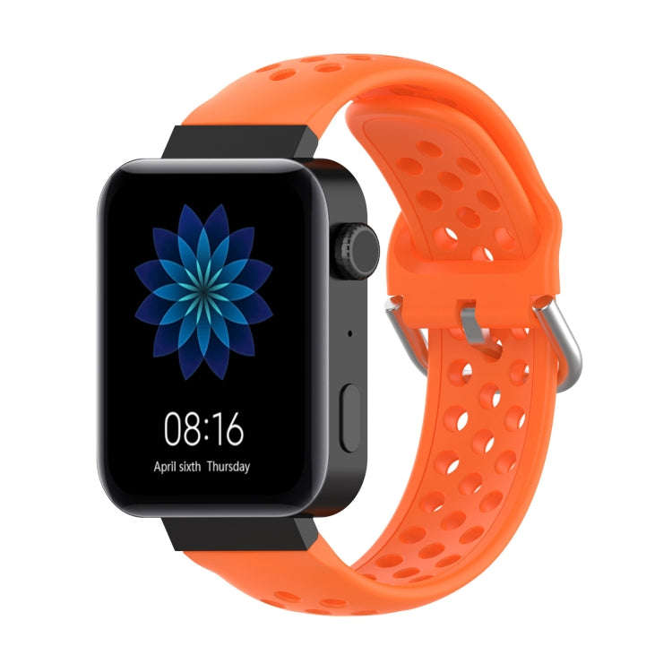 For Xiaomi Watch / Huawei Honor S1 18mm Solid Color Sport Watch Band(Orange)