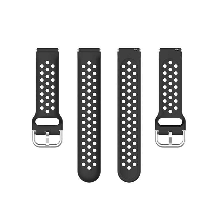 For Xiaomi Watch / Huawei Honor S1 18mm Solid Color Sport Watch Band(Black)
