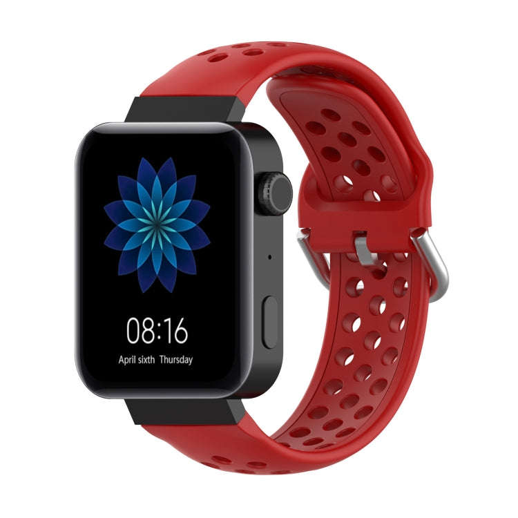 For Xiaomi Watch / Huawei Honor S1 18mm Solid Color Sport Watch Band(Red)