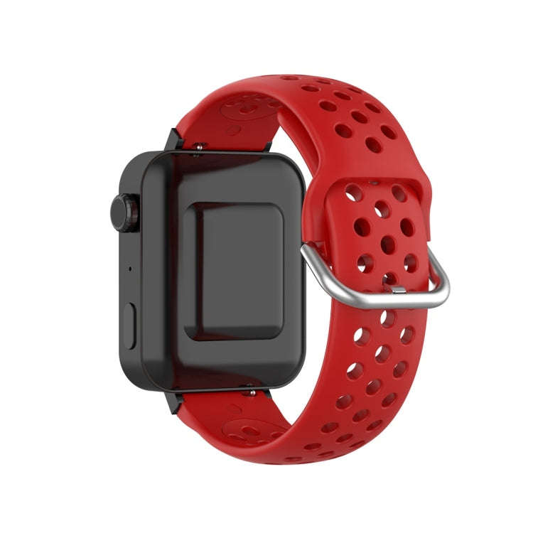 For Xiaomi Watch / Huawei Honor S1 18mm Solid Color Sport Watch Band(Red)