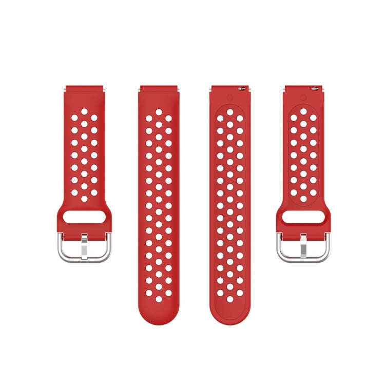 For Xiaomi Watch / Huawei Honor S1 18mm Solid Color Sport Watch Band(Red)