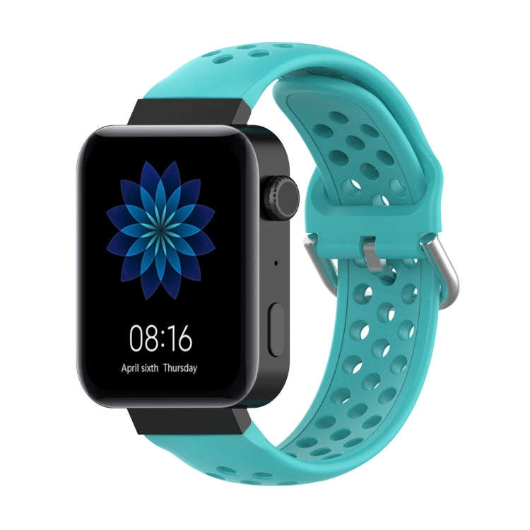 For Xiaomi Watch / Huawei Honor S1 18mm Solid Color Sport Watch Band(Mint Green)