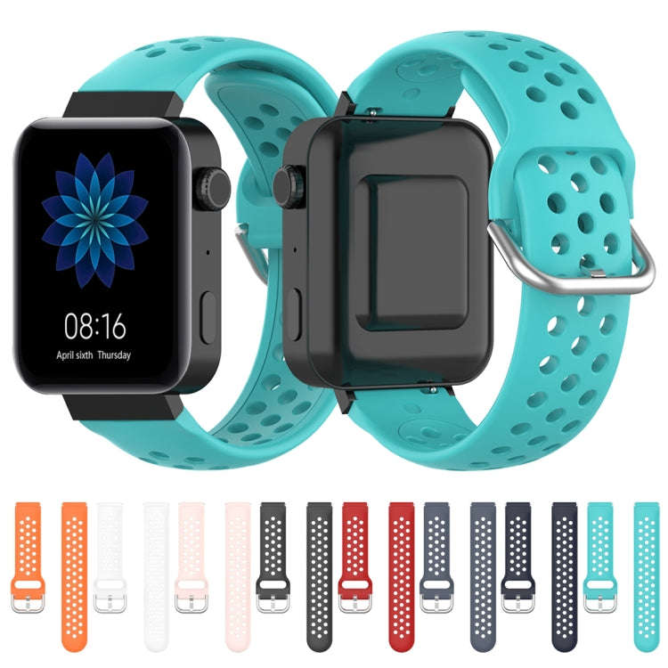 For Xiaomi Watch / Huawei Honor S1 18mm Solid Color Sport Watch Band(Dark Blue)