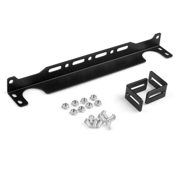 British 330mm Car Engine Oil Cooler Mounting Bracket Kit(Black)