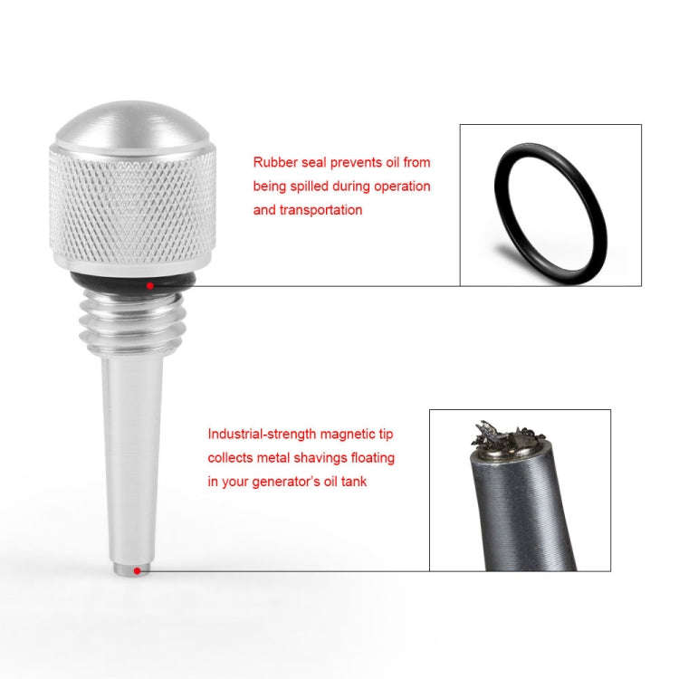 For WEN Yamaha Predator M18 x 2.5 Inverter Generator Magnetic Dipstick(Silver)