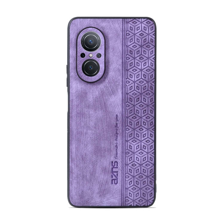 For Huawei nova 9 SE / Honor 50 SE AZNS 3D Embossed Skin Feel Phone Case(Purple)