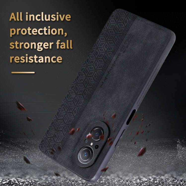 For Huawei nova 9 SE / Honor 50 SE AZNS 3D Embossed Skin Feel Phone Case(Brown)