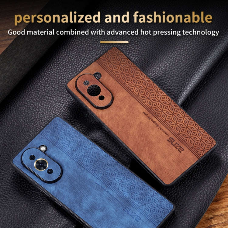 For Huawei nova 10 Pro AZNS 3D Embossed Skin Feel Phone Case(Purple)