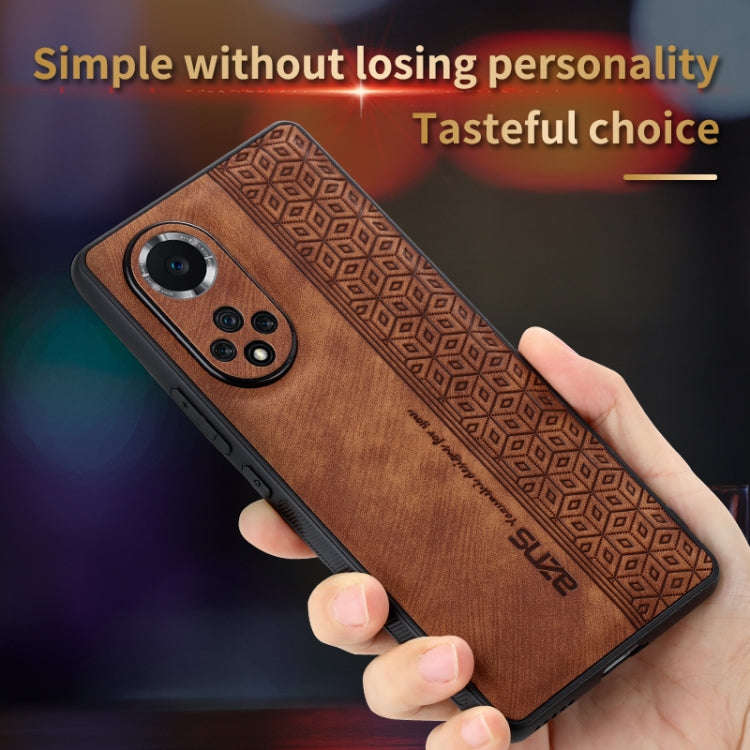 For Honor 50 Pro / Huawei nova 9 Pro AZNS 3D Embossed Skin Feel Phone Case(Sapphire Blue)