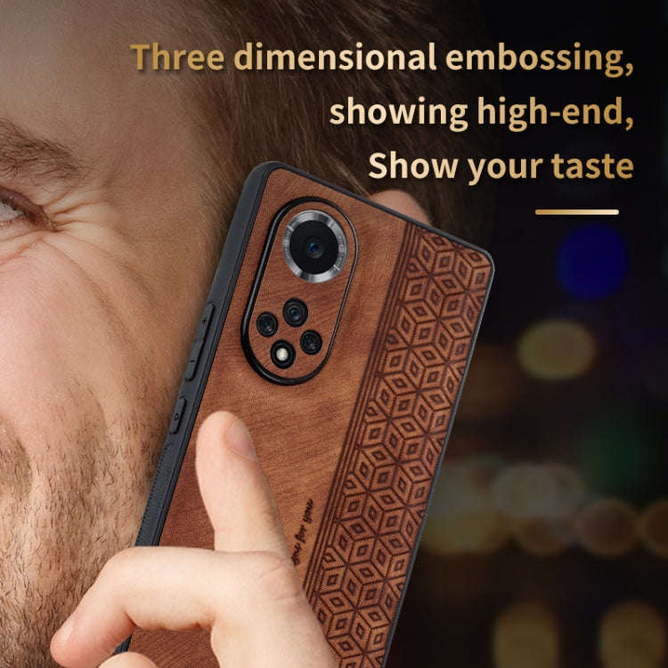 For Honor 50 Pro / Huawei nova 9 Pro AZNS 3D Embossed Skin Feel Phone Case(Dark Green)