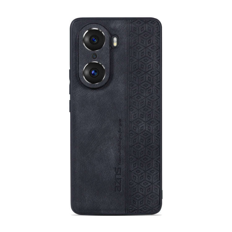 For Honor 60 Pro AZNS 3D Embossed Skin Feel Phone Case(Black)