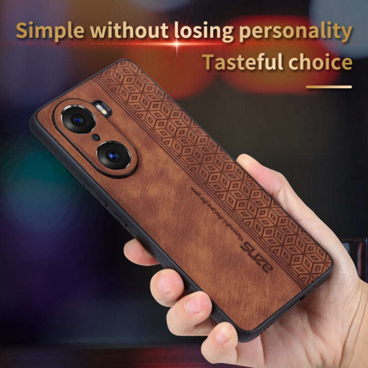 For Honor 60 AZNS 3D Embossed Skin Feel Phone Case(Sapphire Blue)
