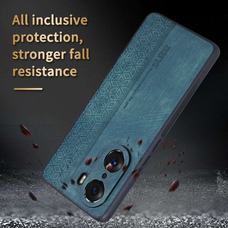 For Honor 60 AZNS 3D Embossed Skin Feel Phone Case(Sapphire Blue)
