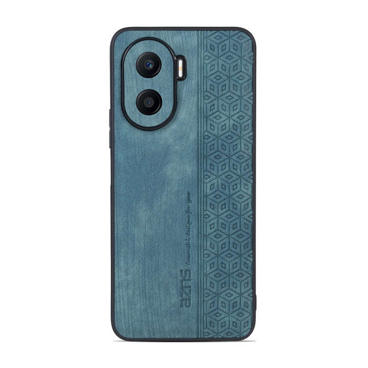 For Honor X40i AZNS 3D Embossed Skin Feel Phone Case(Dark Green)