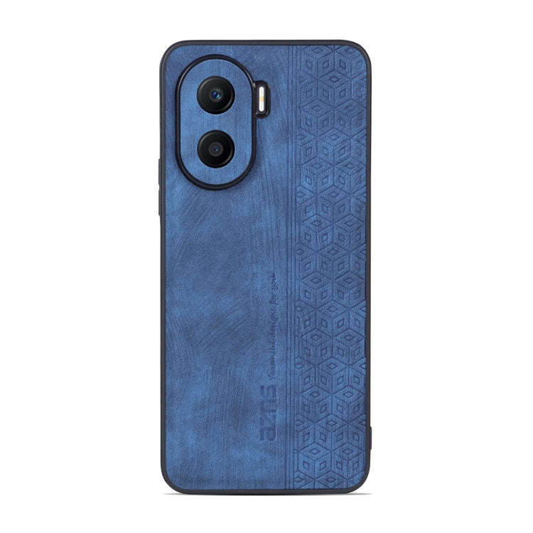 For Honor X40i AZNS 3D Embossed Skin Feel Phone Case(Sapphire Blue)