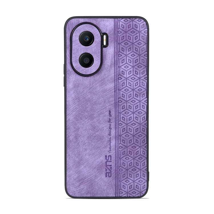For Honor X40i AZNS 3D Embossed Skin Feel Phone Case(Purple)