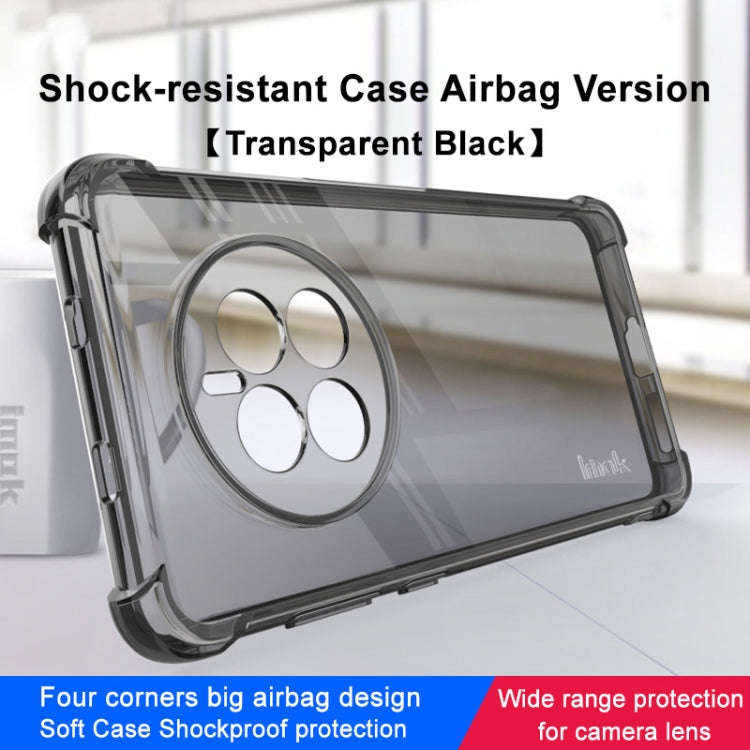 For Huawei Mate 50 imak Shockproof Airbag TPU Phone Case(Transparent Black)