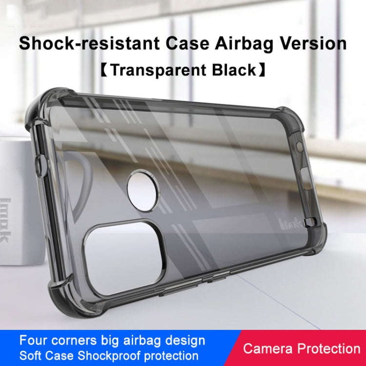 For Nokia G11 Plus 4G imak Shockproof Airbag TPU Phone Case(Transparent Black)