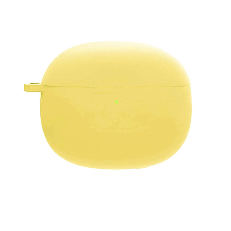 For Redmi Buds4 Pro Silicone Earphone Protective Case with D Carabiner(Yellow)