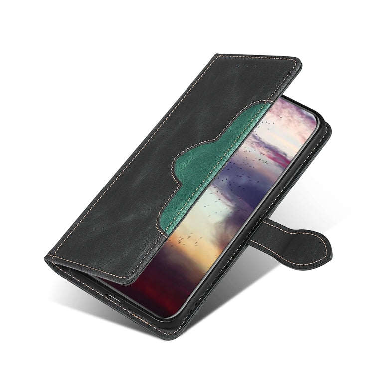 For Sharp Aquos Sense7 Skin Feel Magnetic Buckle Leather Phone Case(Black)
