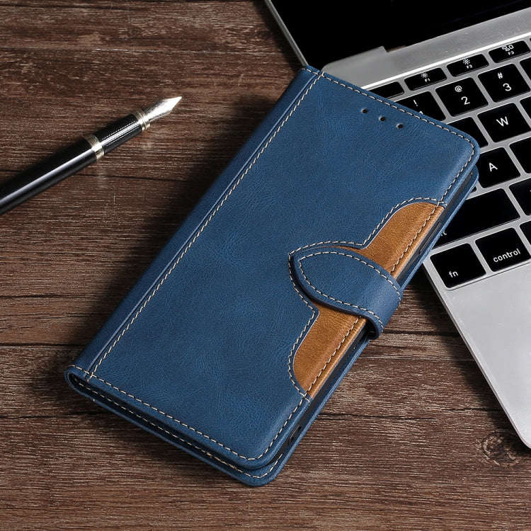For Sharp Aquos Sense7 Skin Feel Magnetic Buckle Leather Phone Case(Blue)