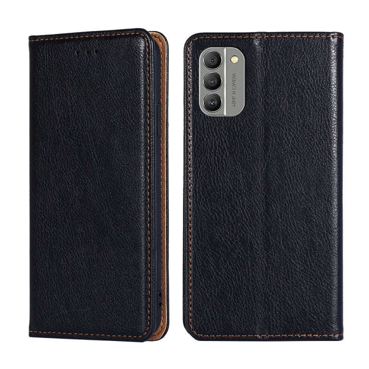 For Nokia G400 Gloss Oil Solid Color Magnetic Leather Phone Case(Black)