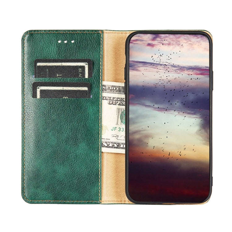 For Sharp Aquos Sense7 Gloss Oil Solid Color Magnetic Leather Phone Case(Rose Gold)