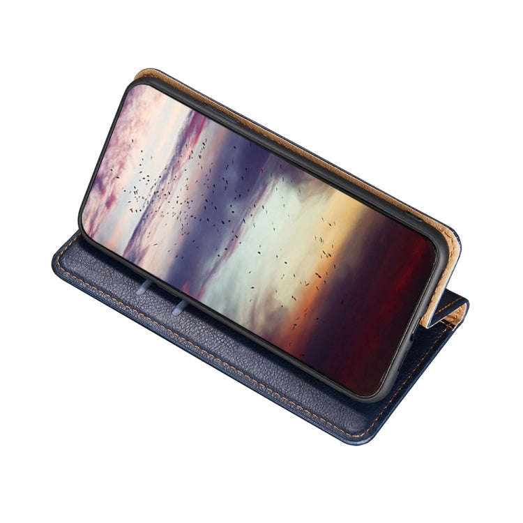 For Sharp Aquos Sense7 Gloss Oil Solid Color Magnetic Leather Phone Case(Rose Gold)
