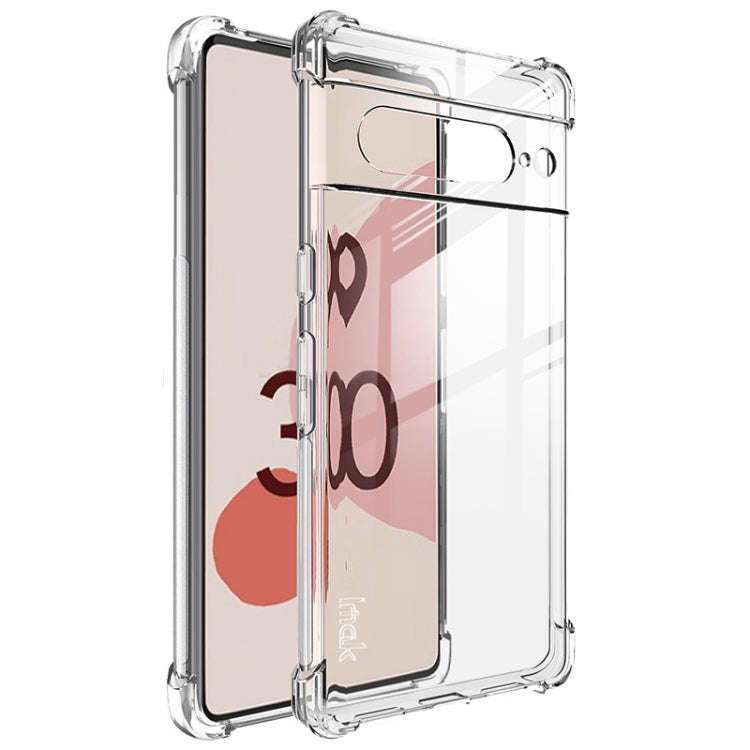 For Google Pixel 7 imak Shockproof Airbag TPU Phone Case(Transparent)