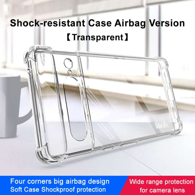 For Google Pixel 7 imak Shockproof Airbag TPU Phone Case(Transparent)