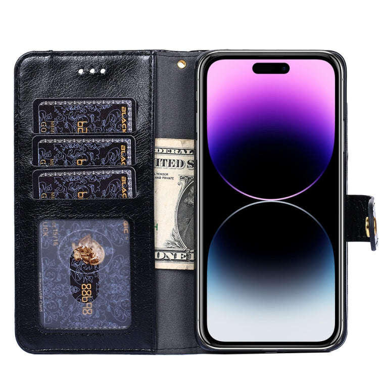 For Sharp Aquos Sense7 Zipper Bag Leather Phone Case(Rose Gold)