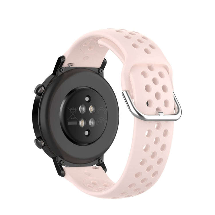 For Huawei Watch GT2 42MM 20mm Clasp Solid Color Sport Watch Band(Pink)