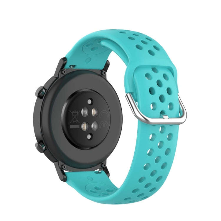 For Huawei Watch GT2 42MM 20mm Clasp Solid Color Sport Watch Band(Mint Green)