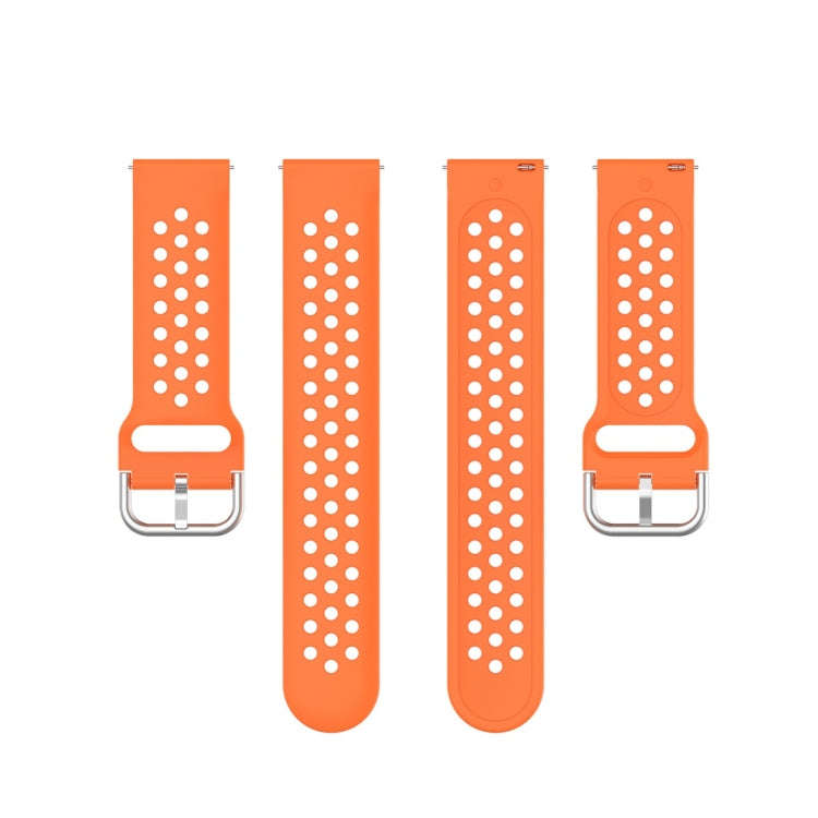For Galaxy Watch Active2 / Active 20mm Clasp Solid Color Sport Watch Band(Orange)