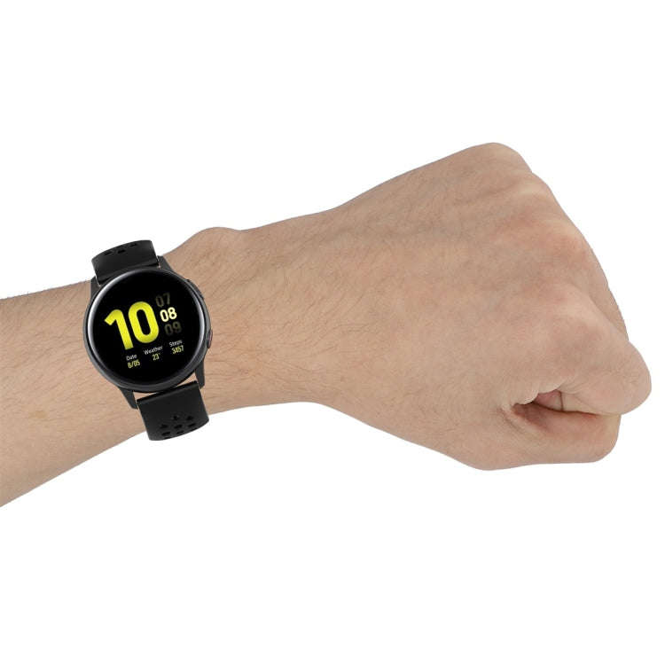 For Galaxy Watch Active2 / Active 20mm Clasp Solid Color Sport Watch Band(Orange)