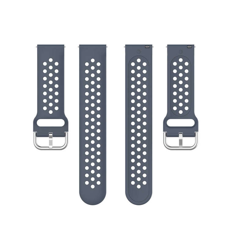 For Galaxy Watch Active2 / Active 20mm Clasp Solid Color Sport Watch Band(Grey)