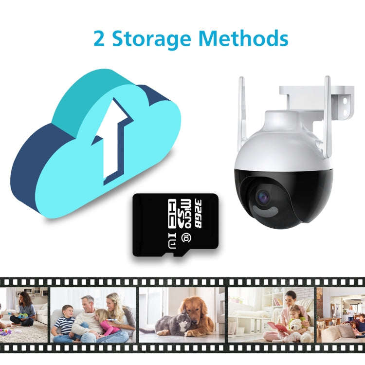 A18 8MP HD Wireless WiFi Smart Surveillance Camera, Specification:UK Plug