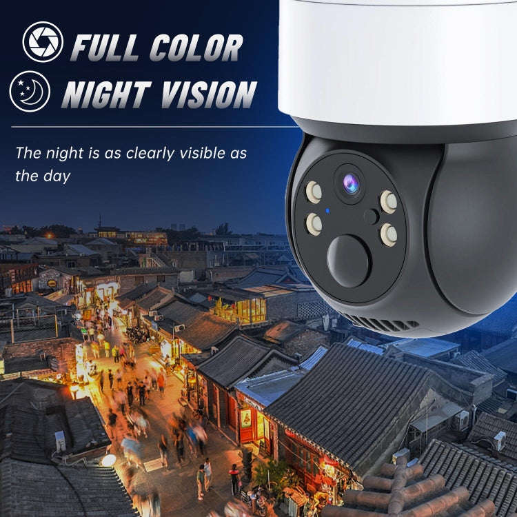 T34 2MP HD IP66 Waterproof Wireless WiFi Solar Camera(Black)