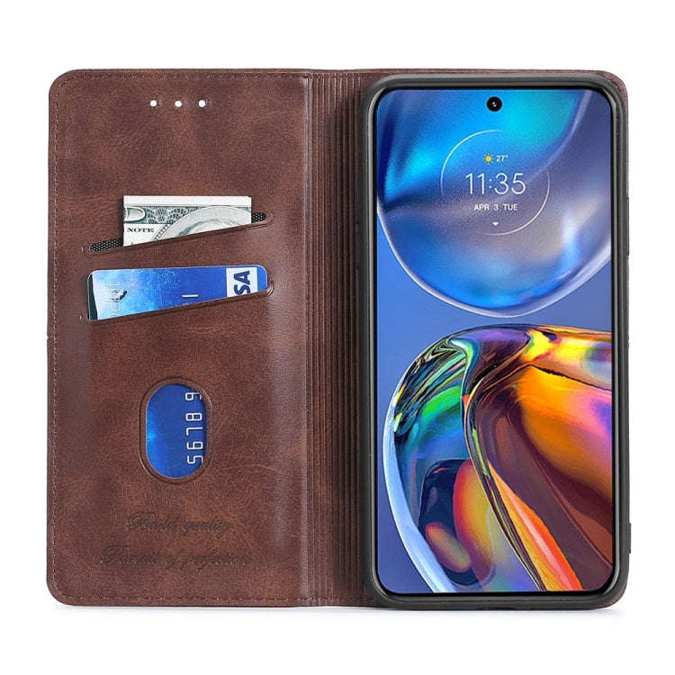 For Sharp Aquos Sense7 Cow Texture Magnetic Leather Phone Case(Light Brown)