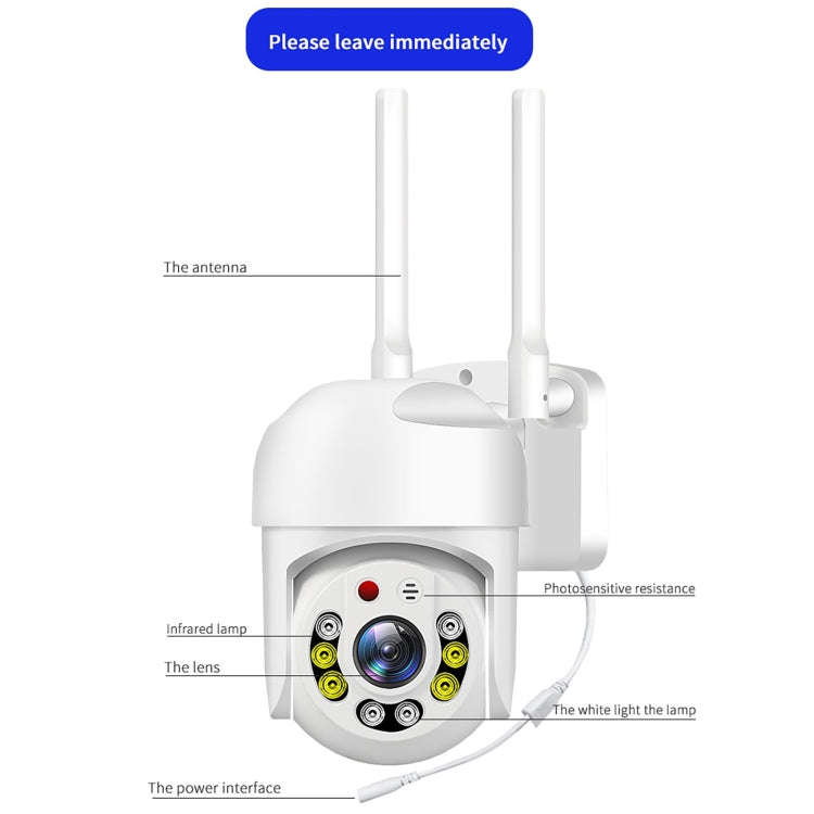 QX65 2MP HD IP66 Waterproof 5G Dual Band Wireless WiFi Camera, Specification:UK Plug