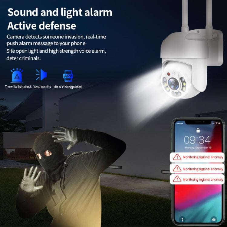QX65 2MP HD IP66 Waterproof 5G Dual Band Wireless WiFi Camera, Specification:UK Plug