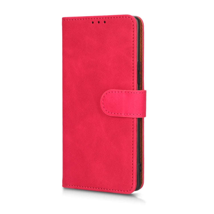 For Honor 70 5G Skin Feel Magnetic Flip Leather Phone Case(Rose Red)