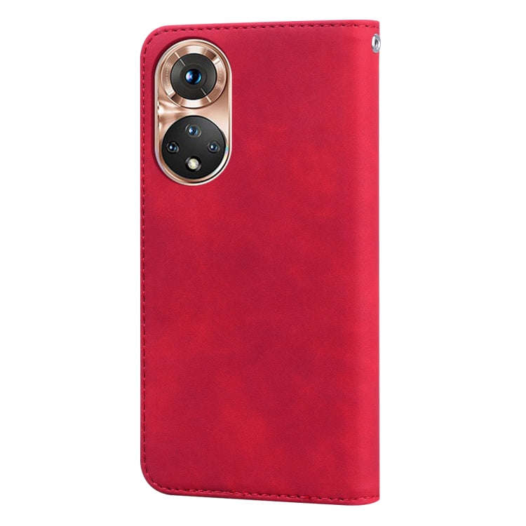 For Honor X7/Play 30 Plus Frosted Business Magnetic Horizontal Flip PU Phone Case(Red)