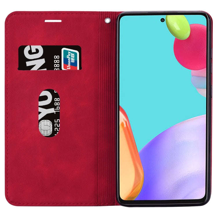 For Honor X7/Play 30 Plus Frosted Business Magnetic Horizontal Flip PU Phone Case(Red)