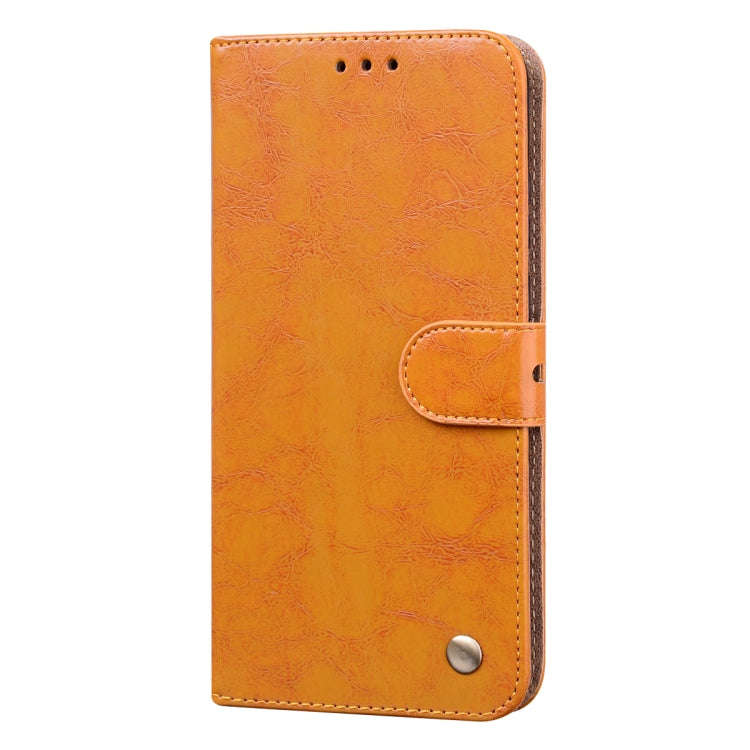 For Honor X7/Play 30 Plus Oil Wax Texture Leather Phone Case(Yellow)